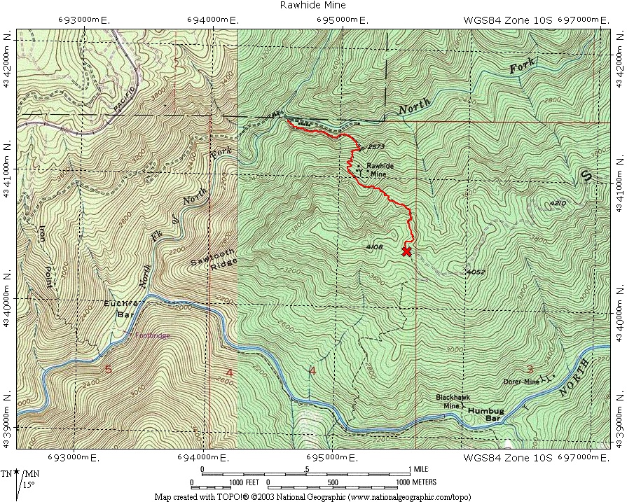 Rawhide Mine - North Fork Trails
